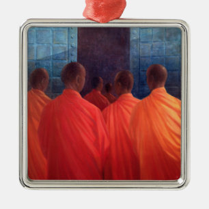 Adorno Metálico Monjes del azafrán