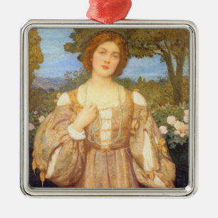 Adorno Metálico Monna Giovanna (por Edward Robert Hughes)