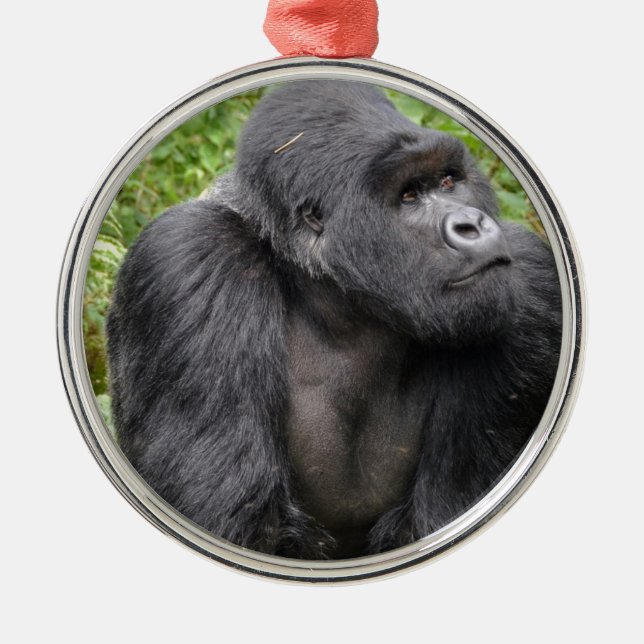 Adorno Metálico Mono feliz (Frente)