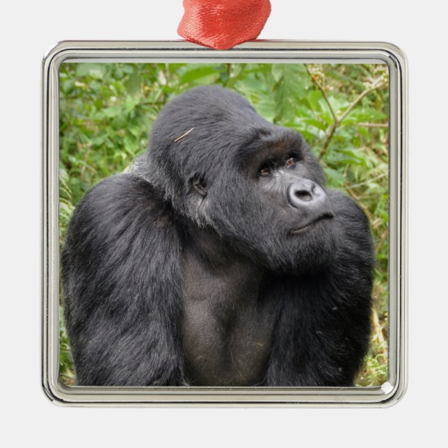 Adorno Metálico Mono feliz (Frente)