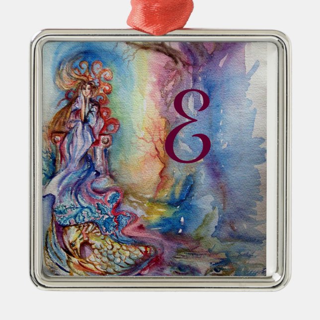 Adorno Metálico Monograma de LAGO , Mágica y misterio (Frente)