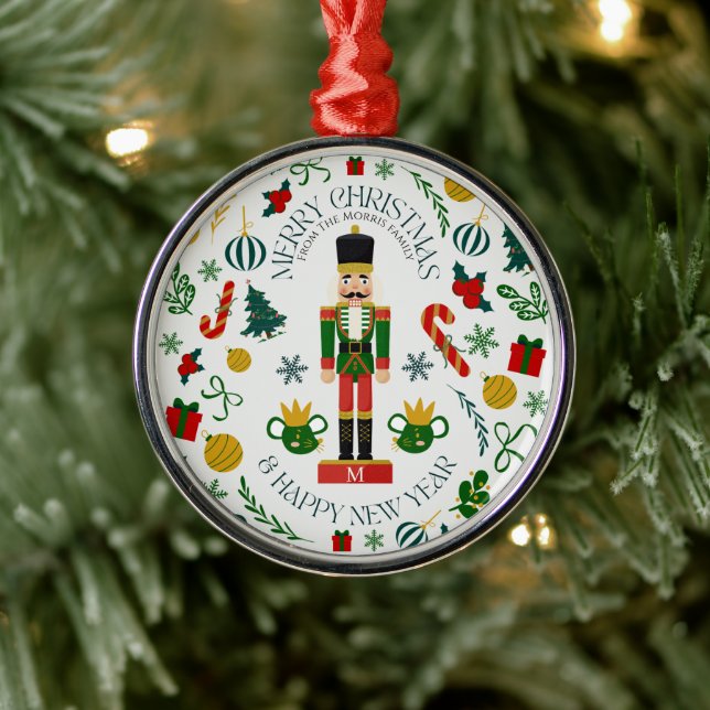 Adorno Metálico Monograma del personalizado del pirata de navidad (Árbol)