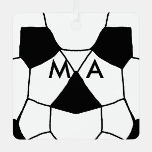 Adorno Metálico Monograma simple añada su letra de nombre man mini