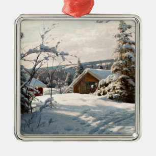 Adorno Metálico Monsted - Paisaje invernal en Solbelyst