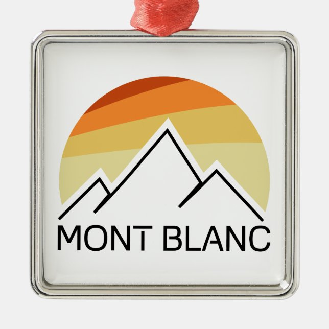 Adorno Metálico Mont Blanc France Retro (Frente)