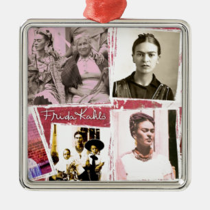 Adorno Metálico Montaje fotográfico de Frida Kahlo