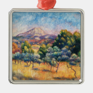 Adorno Metálico Montaña Sainte-Victoire Paysage por Renoir