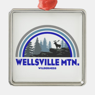 Adorno Metálico Montaña Wellsville Wilderness Utah Ciervo Arcoíris