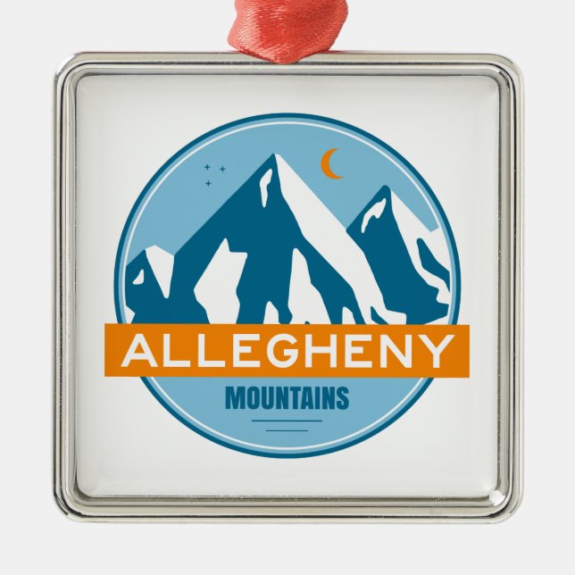 Adorno Metálico Montañas Allegheny (Frente)