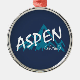 Adorno Metálico Montañas Aspen Colorado