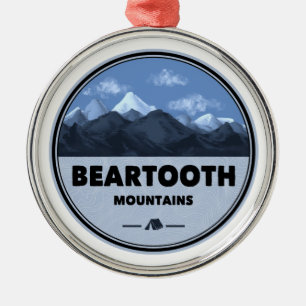 Adorno Metálico Montañas Beartooth Montana Wyoming Camping