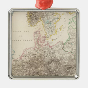 Adorno Metálico Montañas de Europa