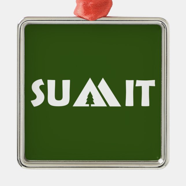 Adorno Metálico Montañas de la Cumbre (Frente)