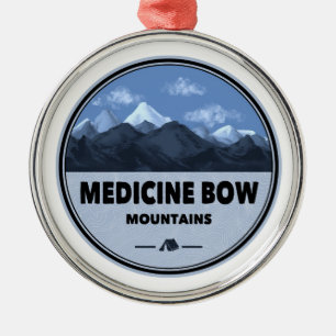 Adorno Metálico Montañas de Medicine Bow Colorado Wyoming Camping