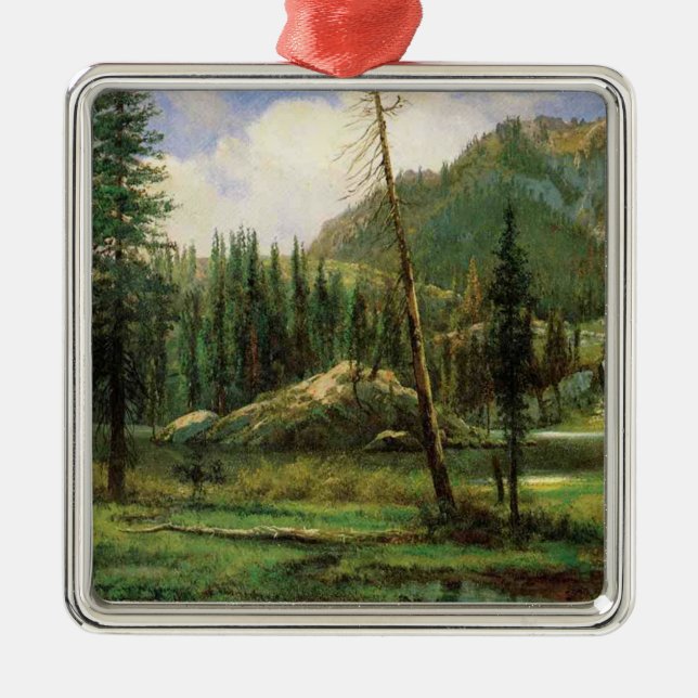 Adorno Metálico Montañas de Sierra Nevada (bosques americanos) (Frente)