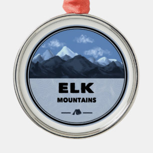 Adorno Metálico Montañas Elk Camping Colorado
