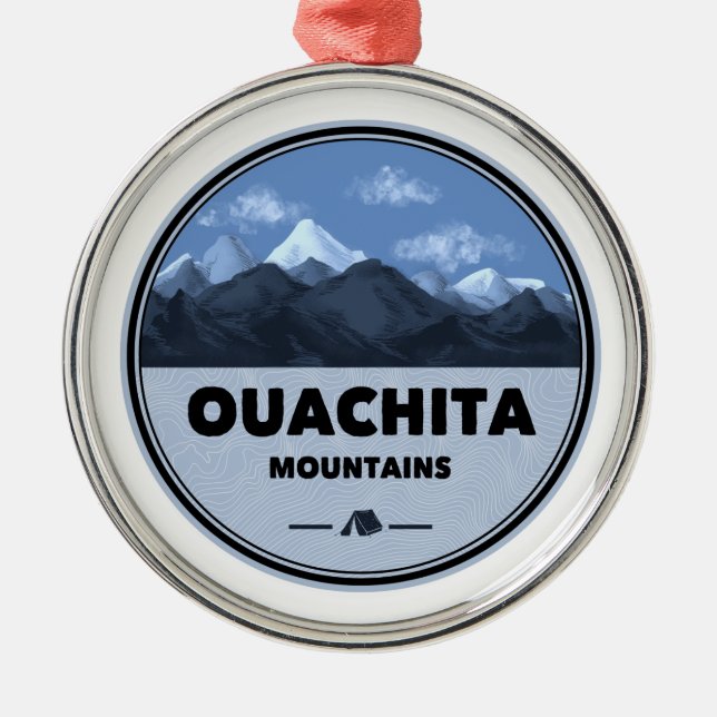 Adorno Metálico Montañas Ouachita Camping Arkansas Oklahoma (Frente)