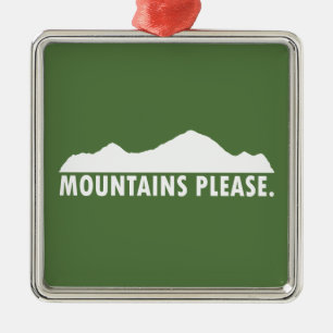 Adorno Metálico Montañas Por Favor