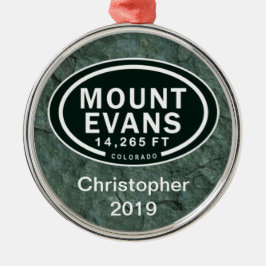 Adorno Metálico Montañas Rocosas de Monte Evans Colorado Personali