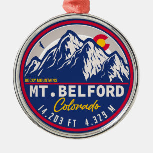 Adorno Metálico Monte Belford Colorado - Senderismo por la montaña