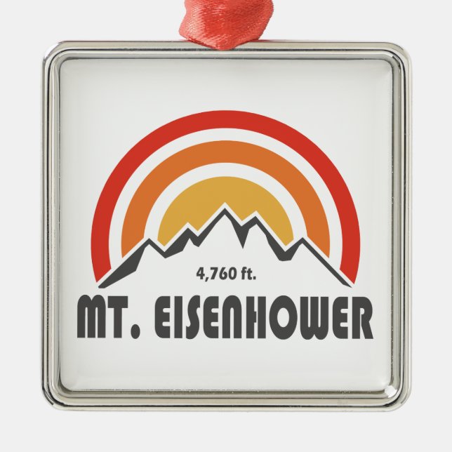 Adorno Metálico Monte Eisenhower New Hampshire (Frente)