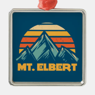 Adorno Metálico Monte Elbert Colorado Retro Turquoise