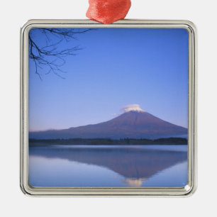 Adorno Metálico Monte Fuji desde el lago Motosu, Yamanashi, Japón