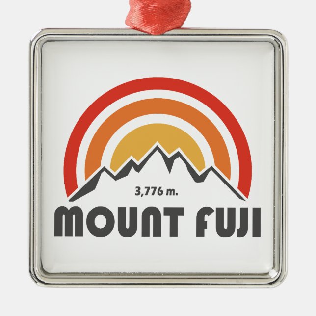 Adorno Metálico Monte Fuji Japón (Frente)