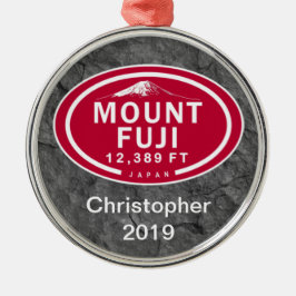 Adorno Metálico Monte Fuji personalizado de 12.389 FT