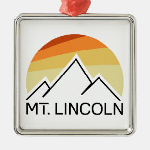 Adorno Metálico Monte Lincoln New Hampshire Retro