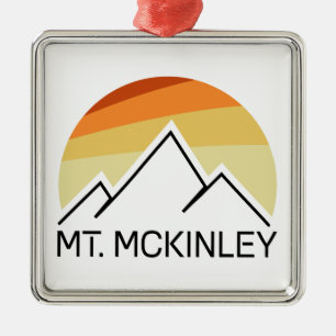 Adorno Metálico Monte McKinley Alaska Retro