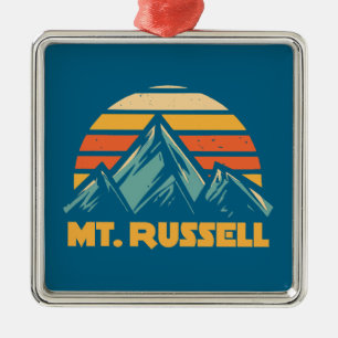 Adorno Metálico Monte Russell California Retro Turquesa