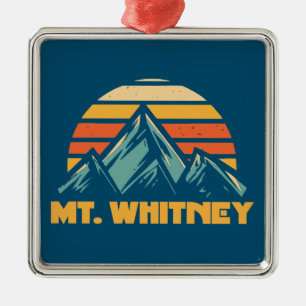 Adorno Metálico Monte Whitney California Retro Turquesa