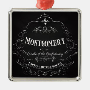 Adorno Metálico Montgomery Alabama - cuna del Confederacy