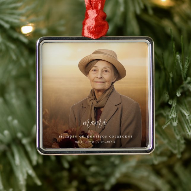 Adorno Metálico Monumento moderno Mantener foto en español (Árbol)