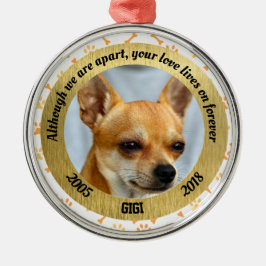 Adorno Metálico Monumento personalizado del perro aunque estemos