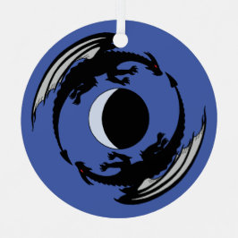 Adorno Metálico Moon Dragons Fantasy Design