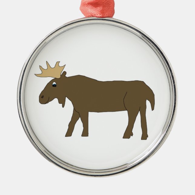 Adorno Metálico Moose Ornament (Frente)