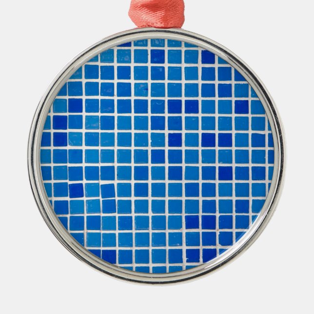 Adorno Metálico Mosaico azul (Frente)
