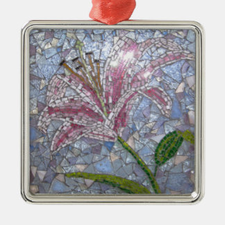 Adorno Metálico Mosaico del lirio del Stargazer
