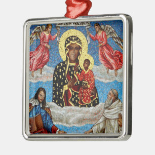 Adorno Metálico Mosaico negro de Madonna