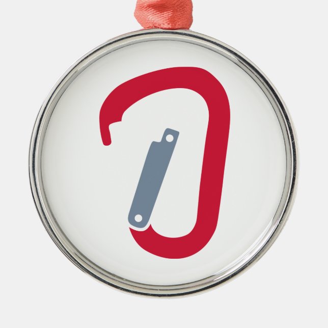 Adorno Metálico Mosquetón de la escalada (Frente)