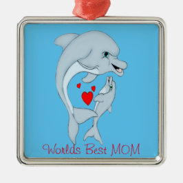 Adorno Metálico Motherly Dolphin Love
