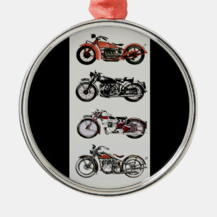ADORNO METÁLICO MOTOCICLETAS DE VINTAJE