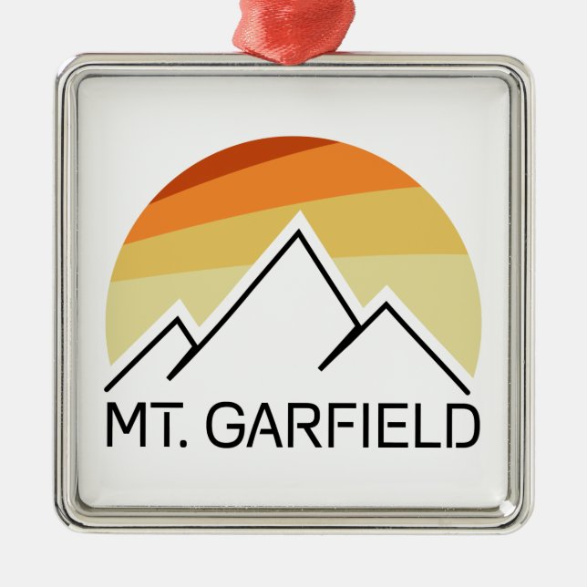 Adorno Metálico Mount Garfield New Hampshire Retro (Frente)