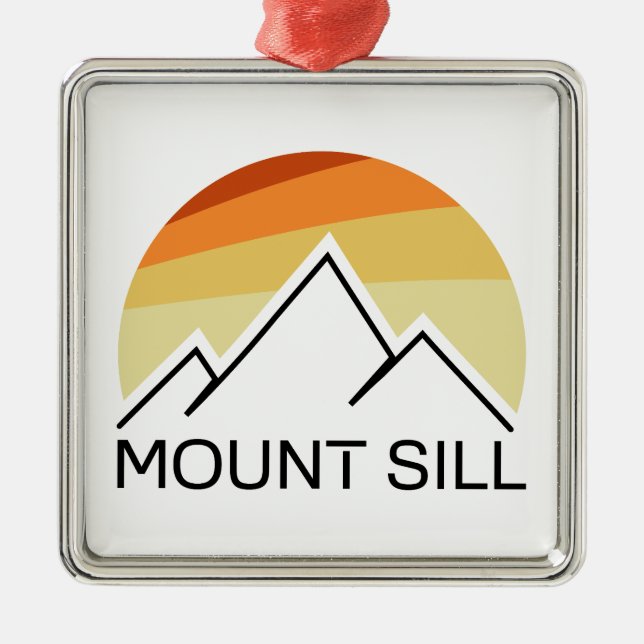Adorno Metálico Mount Sill California Retro (Frente)
