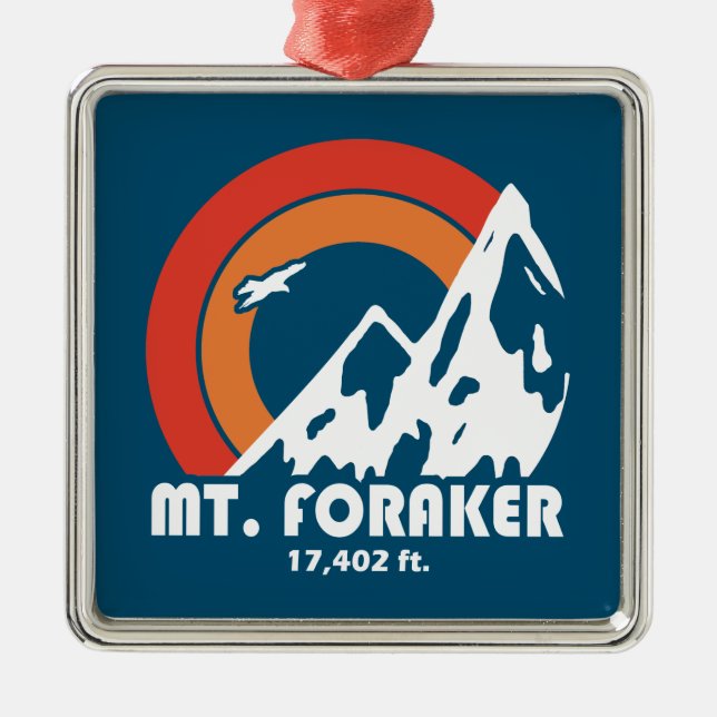 Adorno Metálico Mt. Foraker Alaska Sun Eagle (Frente)