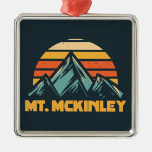 Adorno Metálico Mt. McKinley Alaska Retro Turquoise