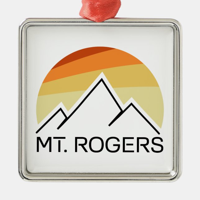 Adorno Metálico Mt. Rogers Virginia Retro (Frente)