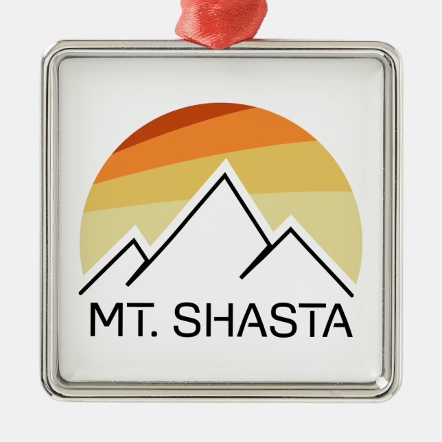 Adorno Metálico Mt. Shasta Retro (Frente)